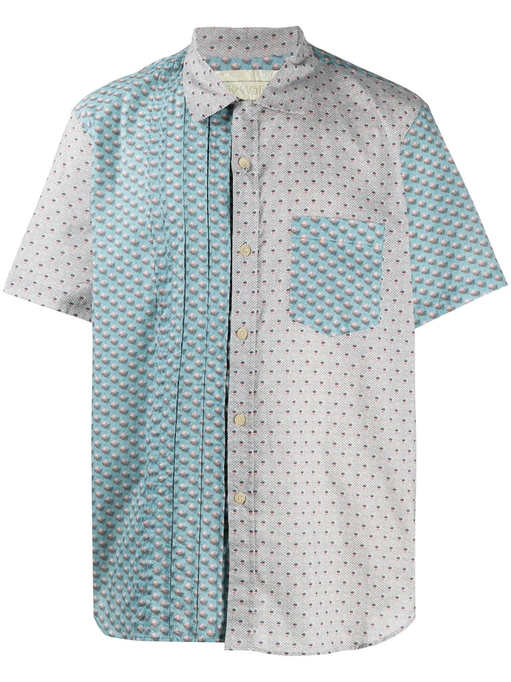 Carson panelled shirt - 1