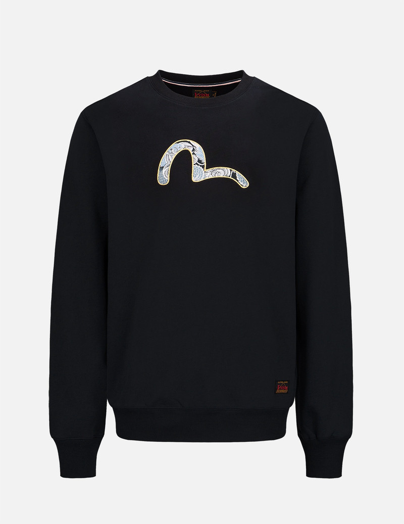 BROCADE SEAGULL APPLIQUÉ SWEATSHIRT 1