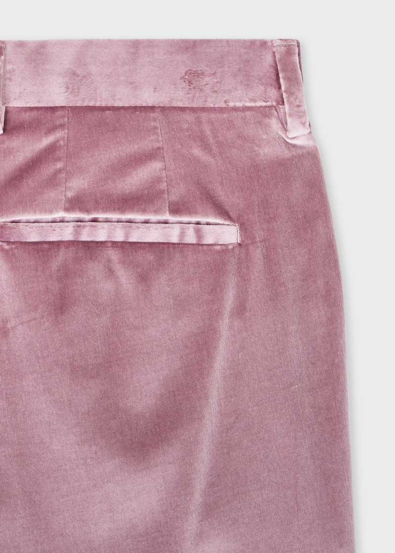 Paul Smith Slim-Fit Lilac Velvet Trousers outlook