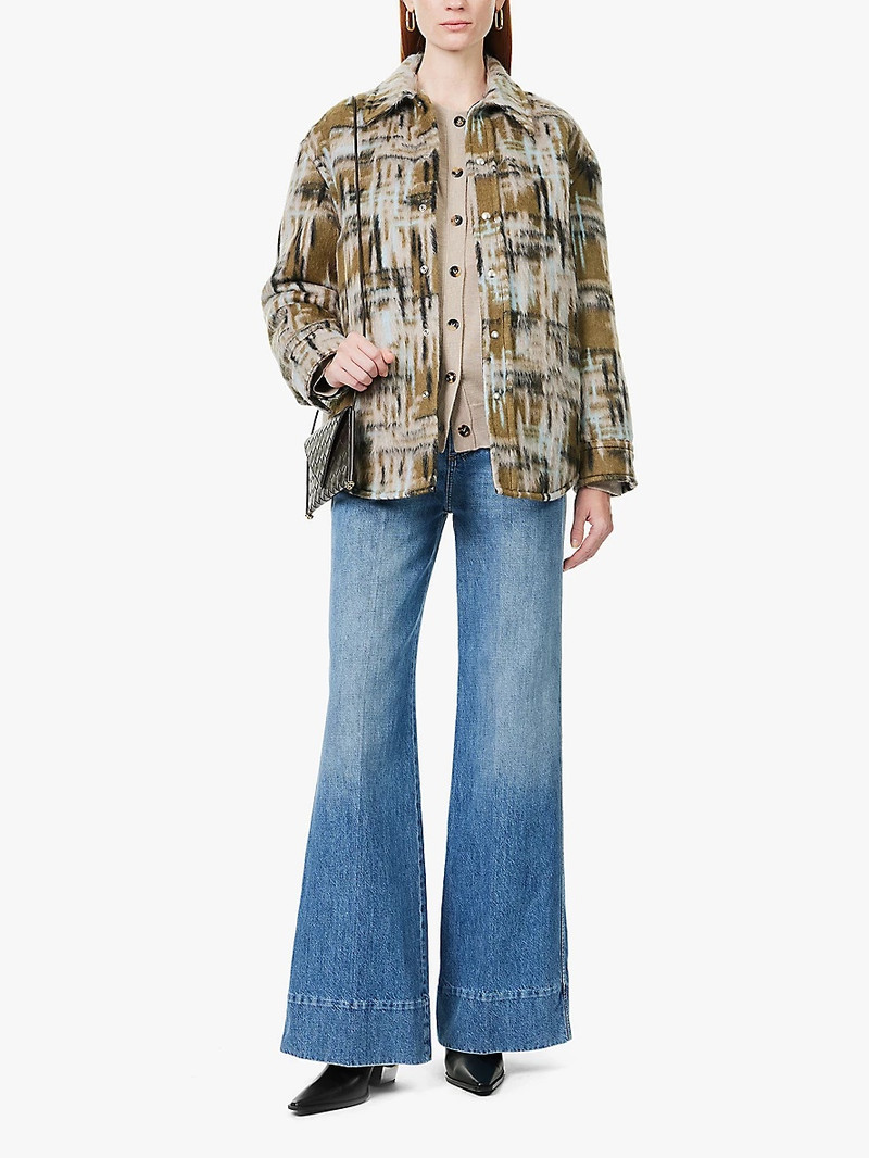 Bottega Veneta Checked brushed wool-blend jacket outlook