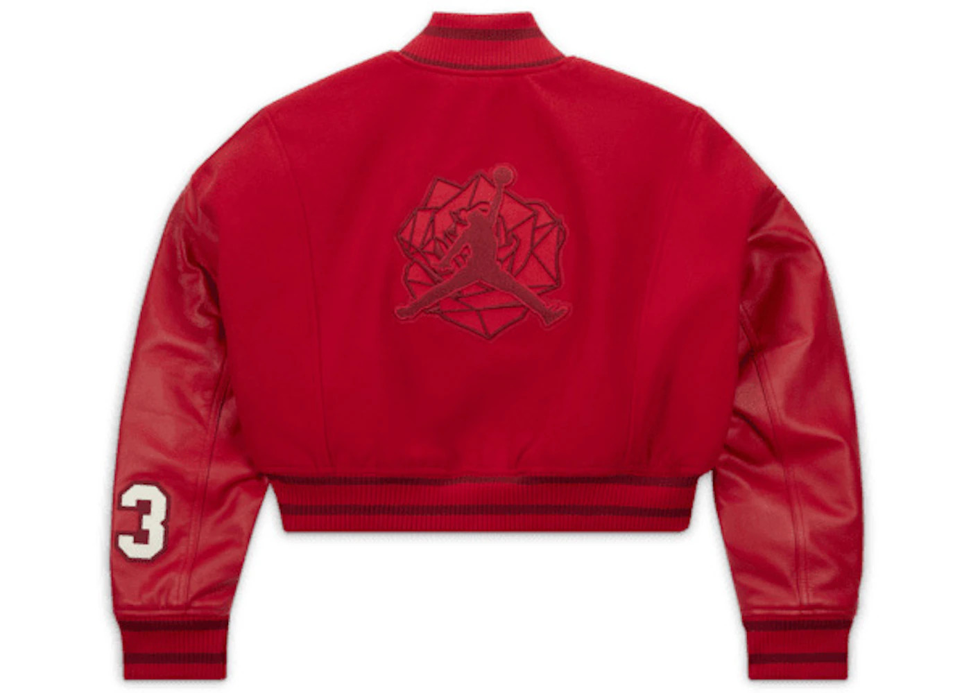 Jordan x Teyana Taylor Women's Varsity Jacket Gym Red/Sail/Team Red - 2