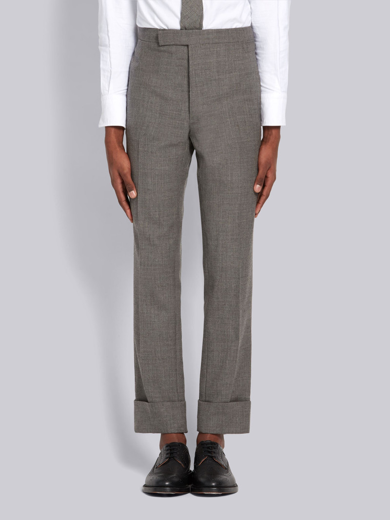 Medium Grey 2-ply Wool Fresco Classic Suit and Tie 3