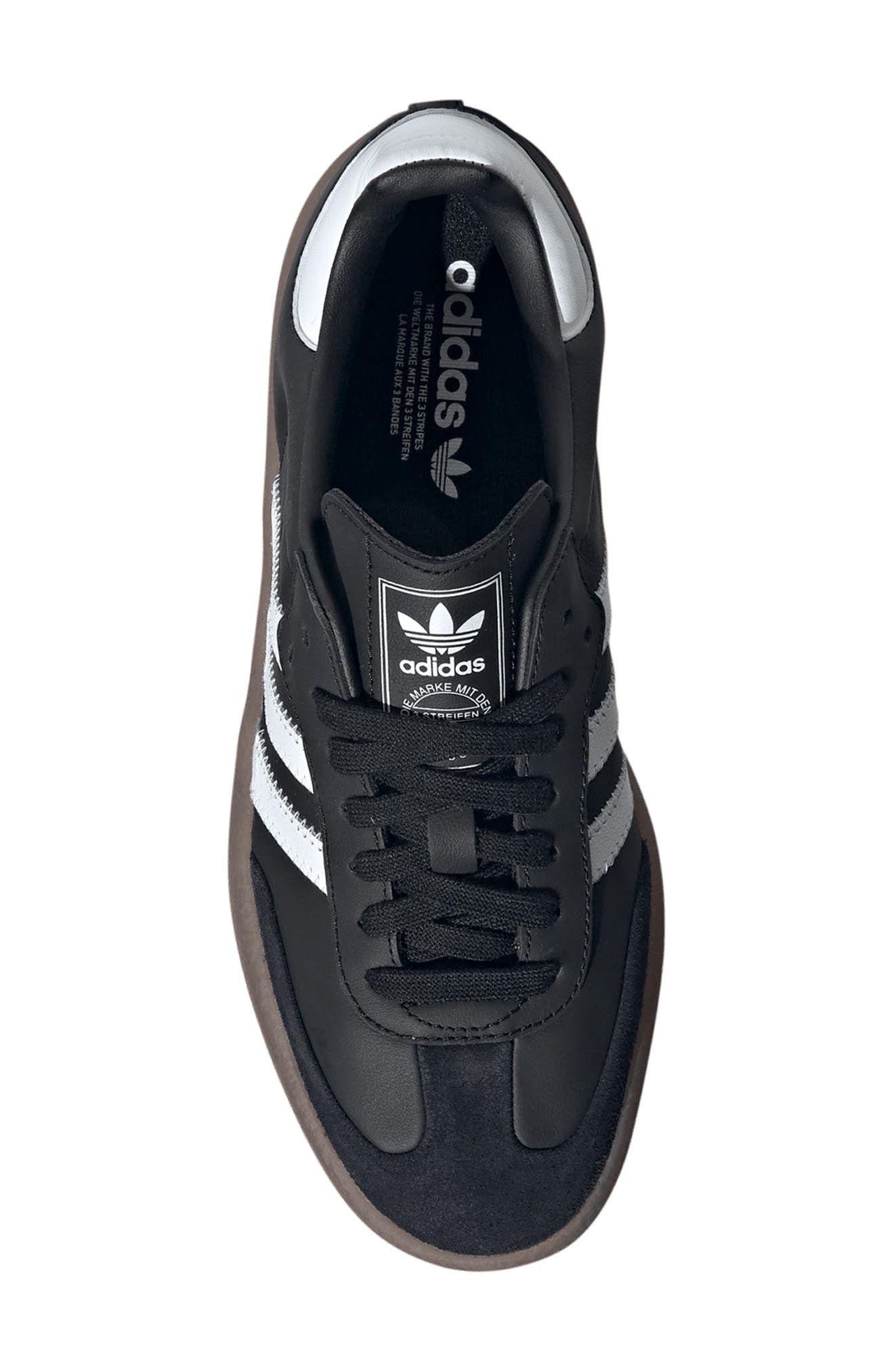 adidas Sambae Sneaker in Core Black/White/Gold at Nordstrom - 4