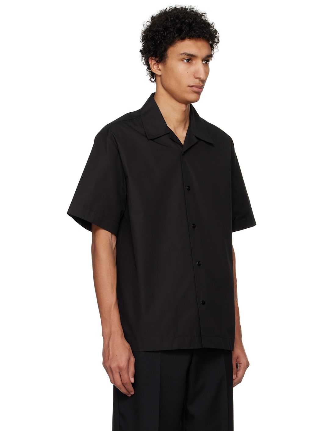 Black Boxy-Fit Shirt - 2