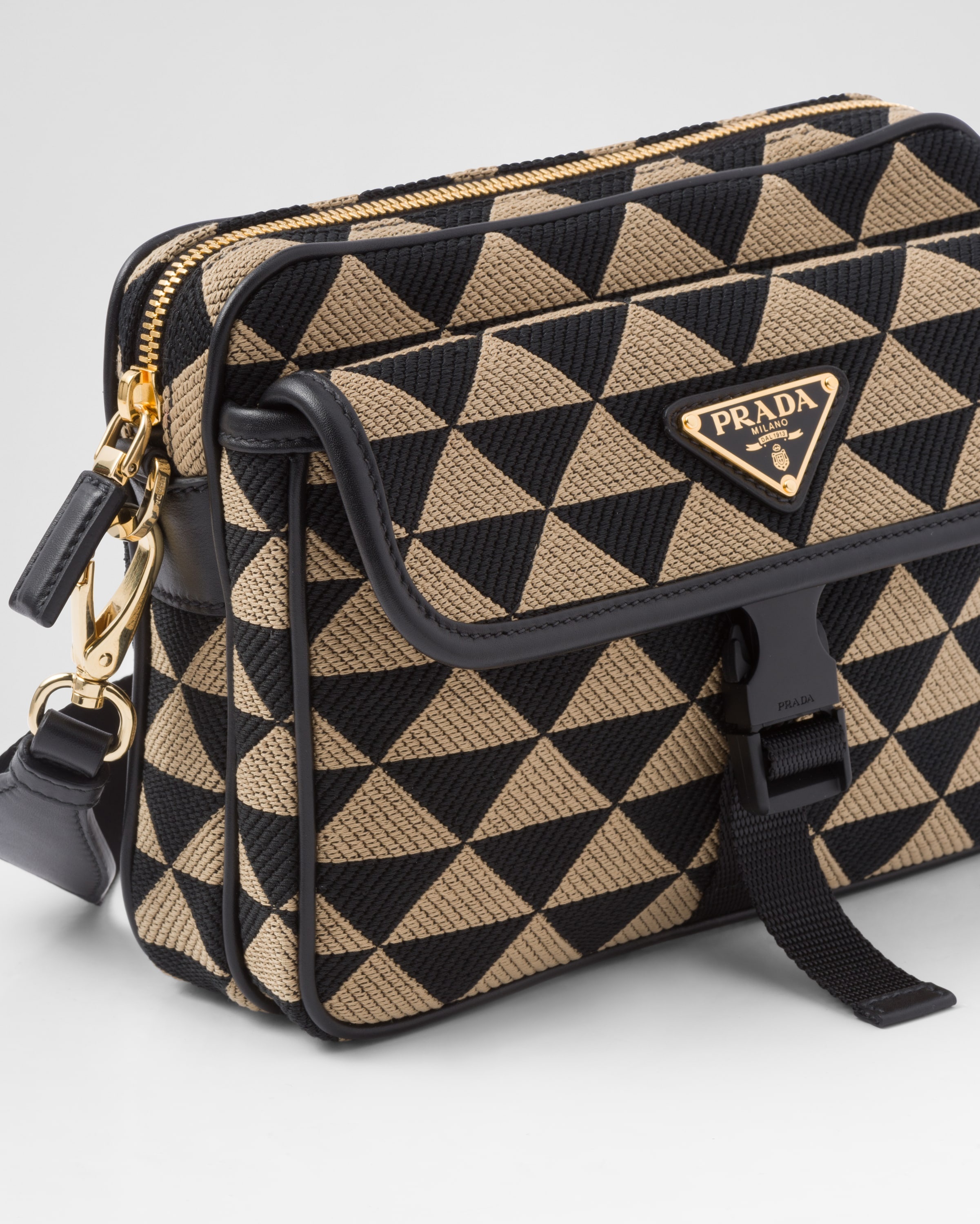 Prada Symbole embroidered fabric bag - 6