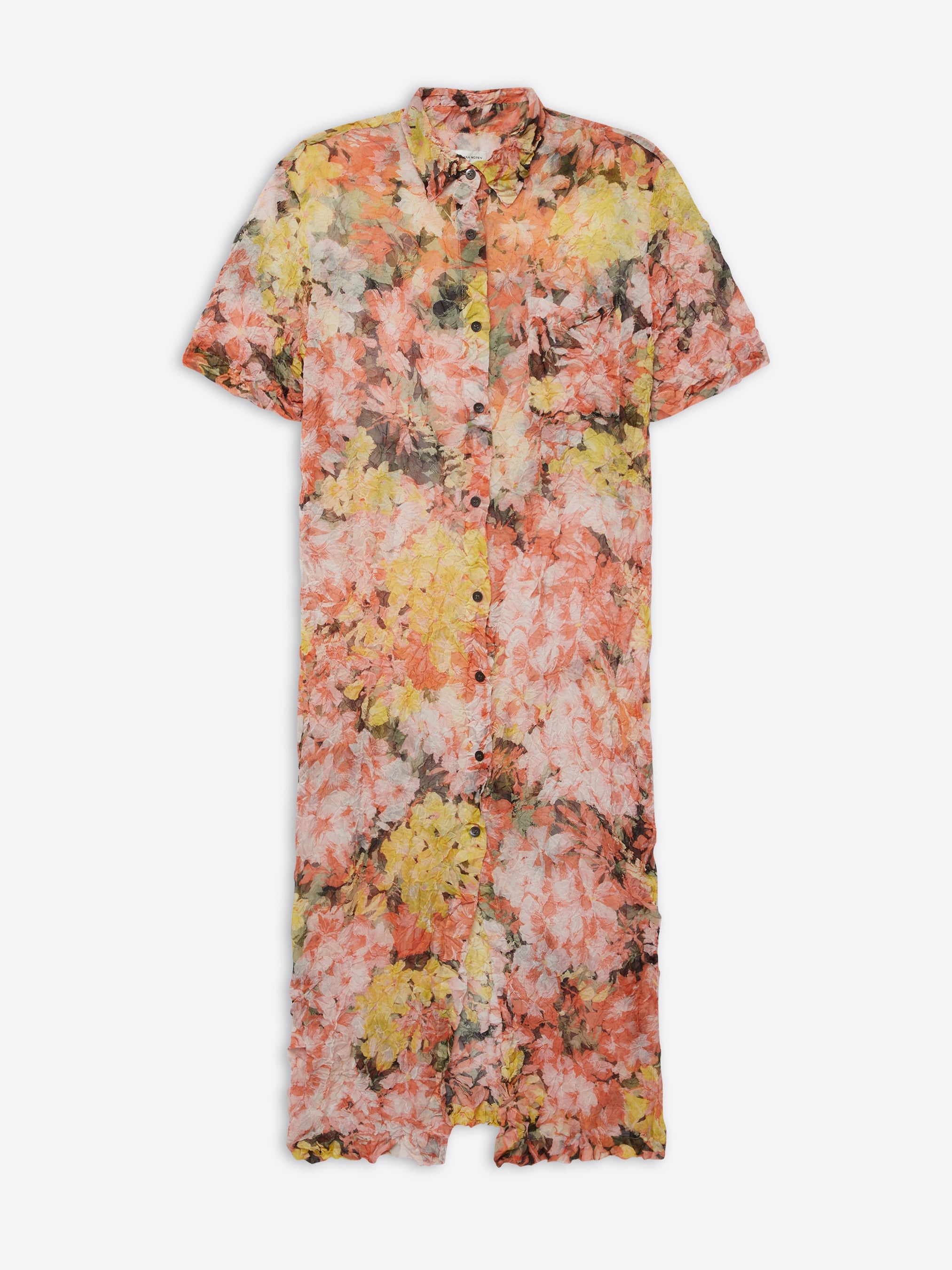FLORAL SHIRT DRESS - 1