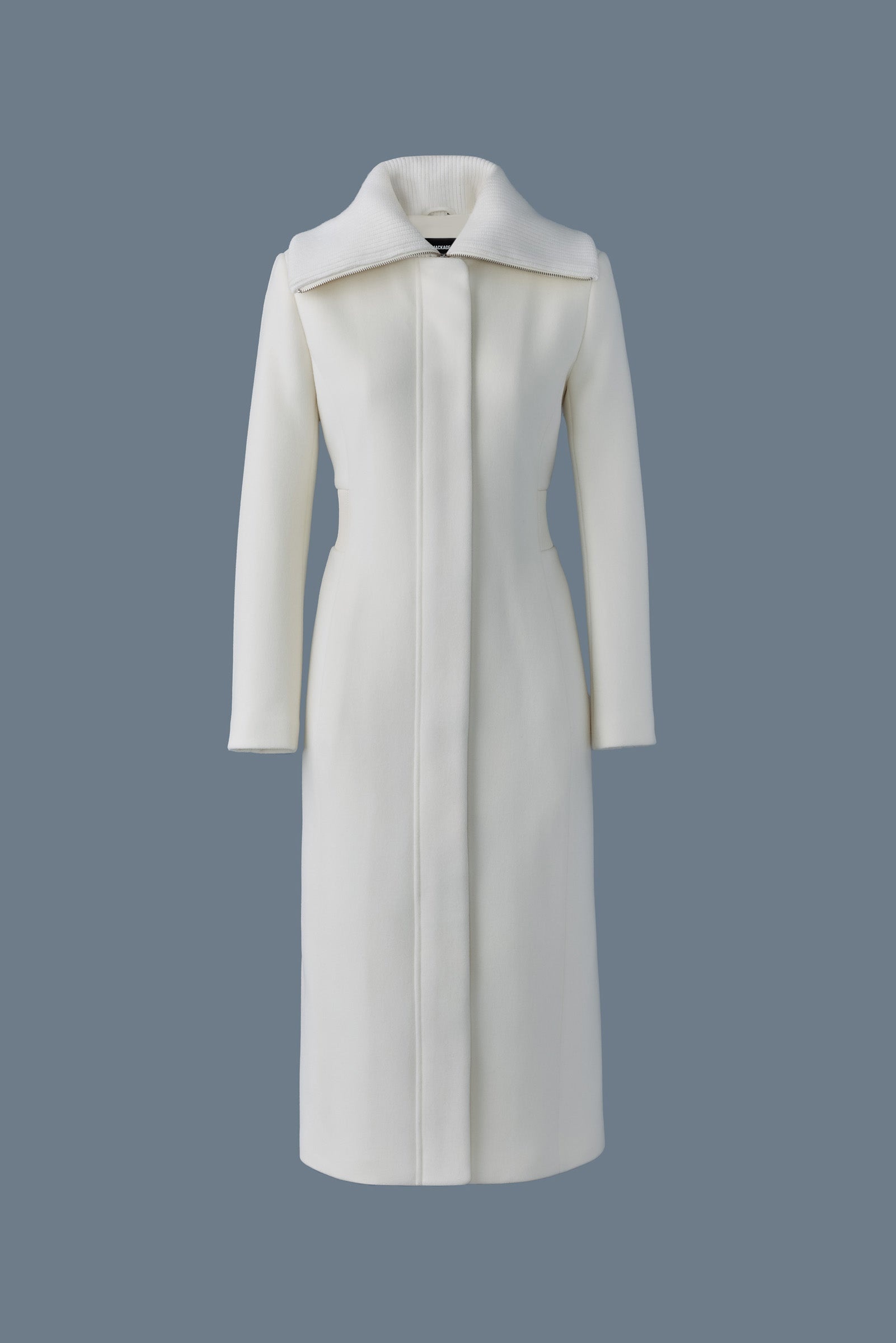CLARICE Double-face wool coat with smocked detailing - 1