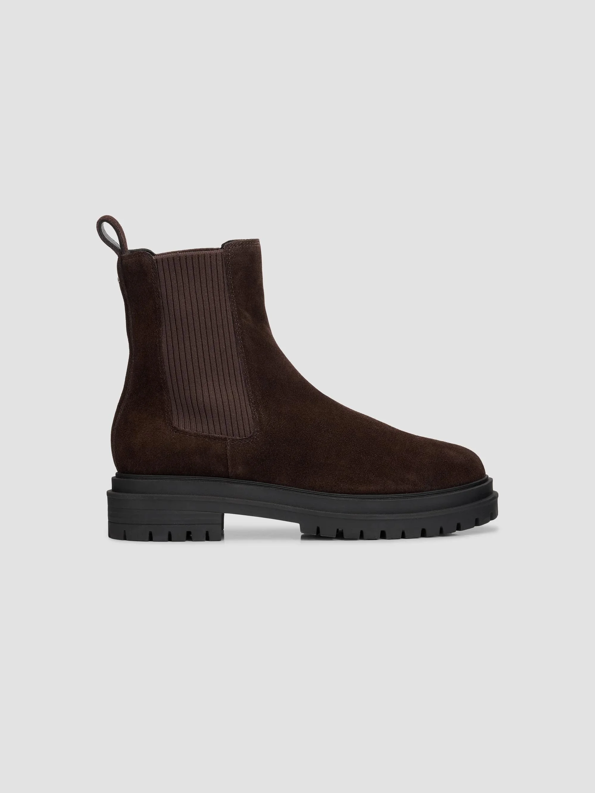 Women's Bedford 45MM Suede Chelsea Boots - Dark Chocolate Suede - 1