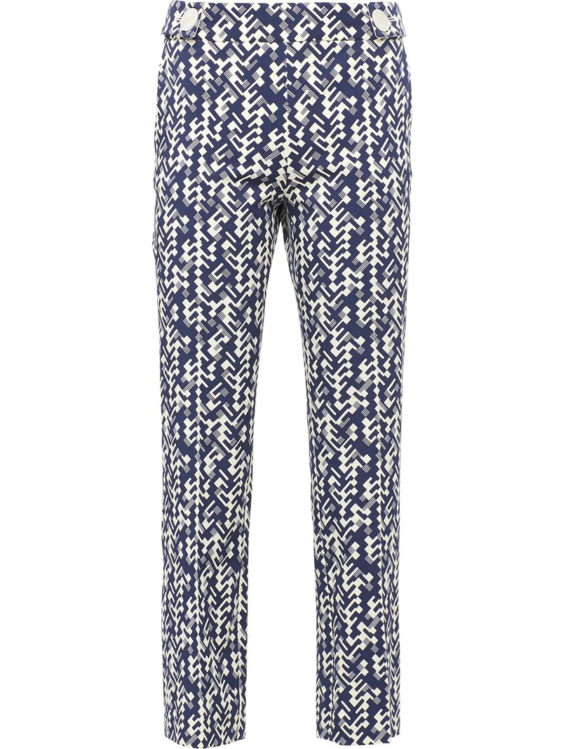 graphic print cropped trousers 1