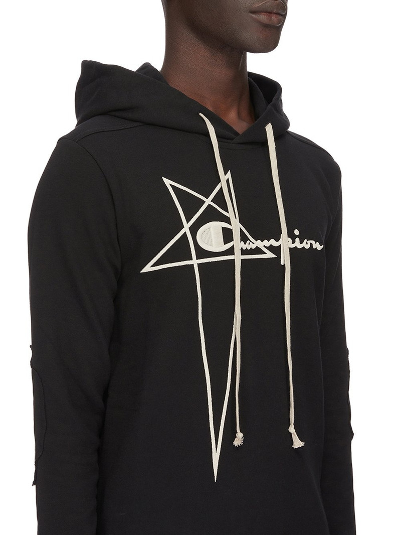 + Champion Embroidered Organic Cotton-Jersey Hoodie 4
