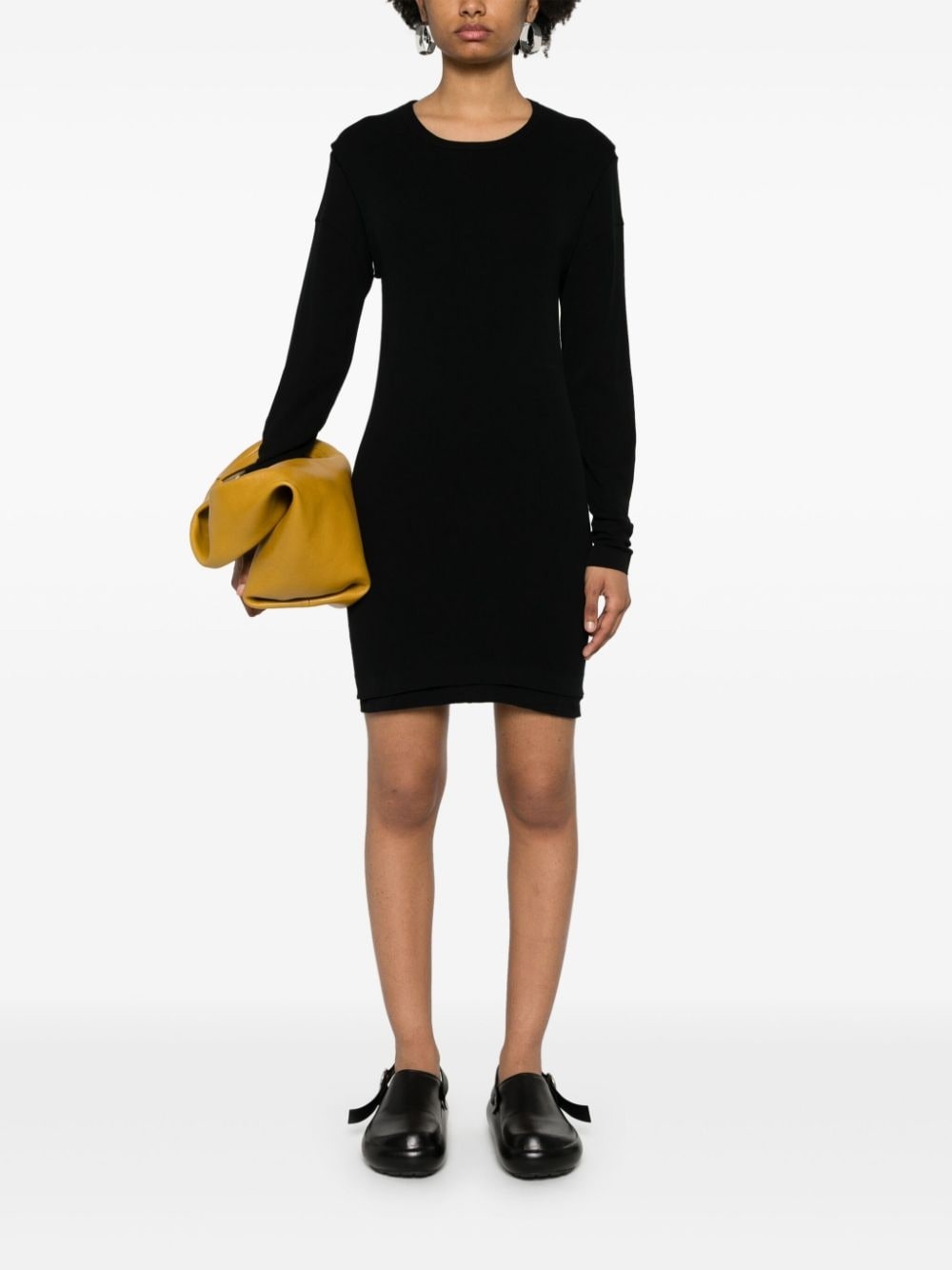layered cotton mini dress - 2