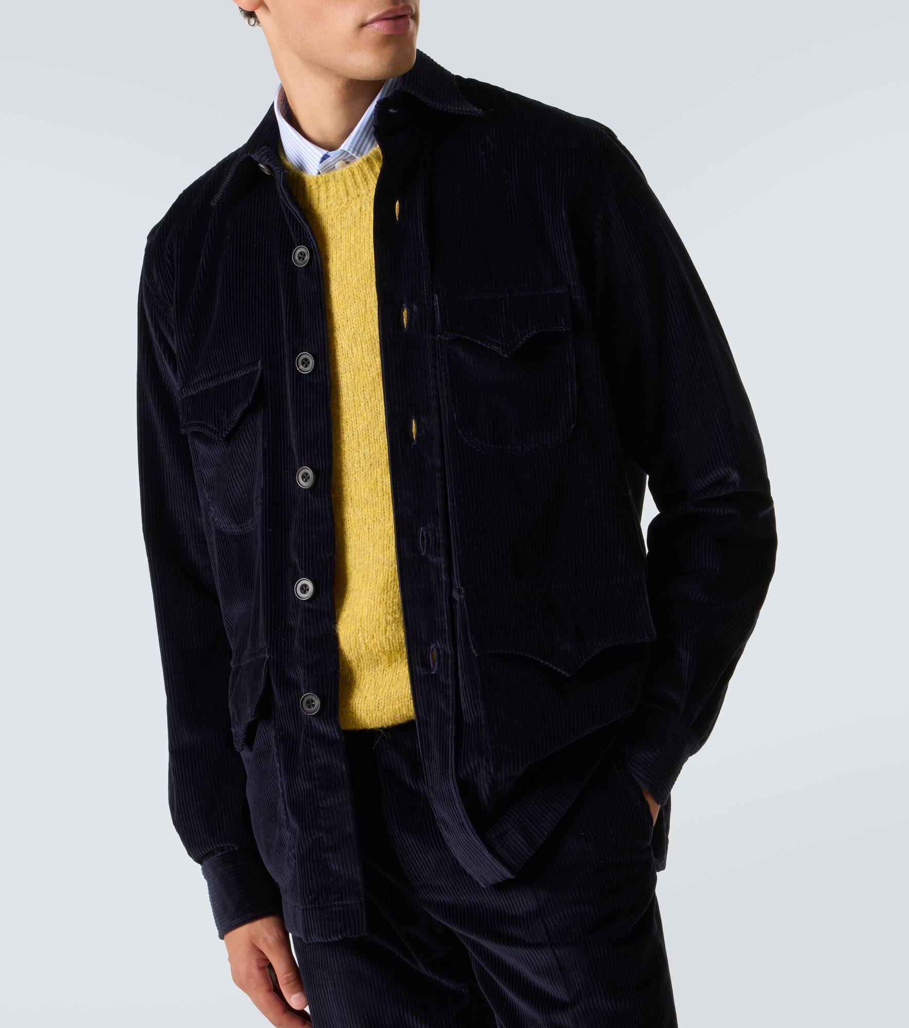 Cotton corduroy Western shirt - 5