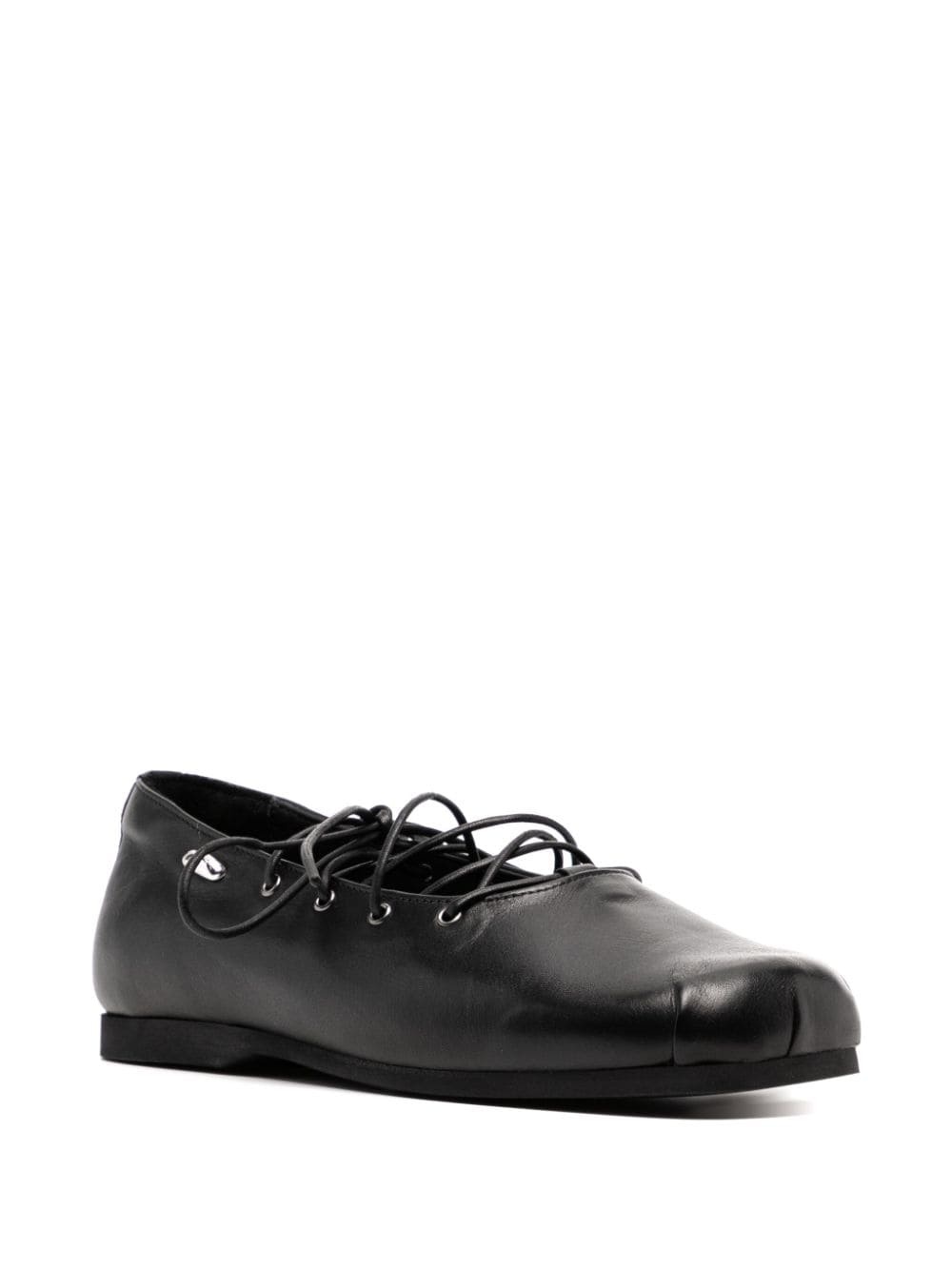 Laced slip-in ballerina shoes - 2