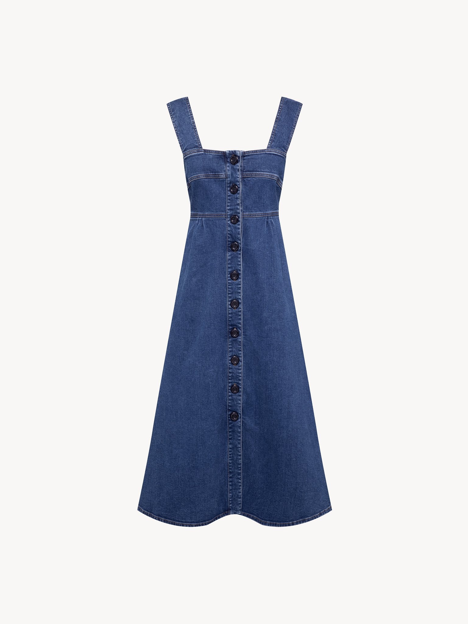 PINAFORE DENIM DRESS - 6