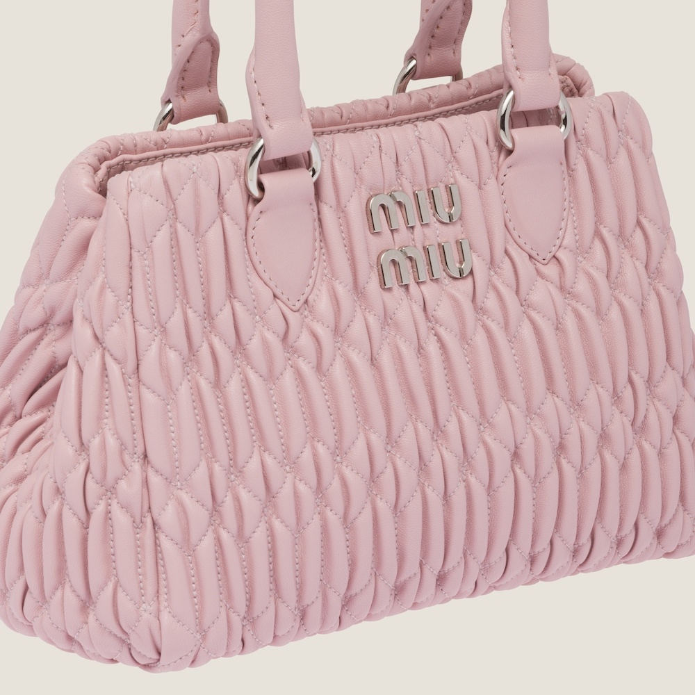 Miu Crystal nappa leather handbag - 6