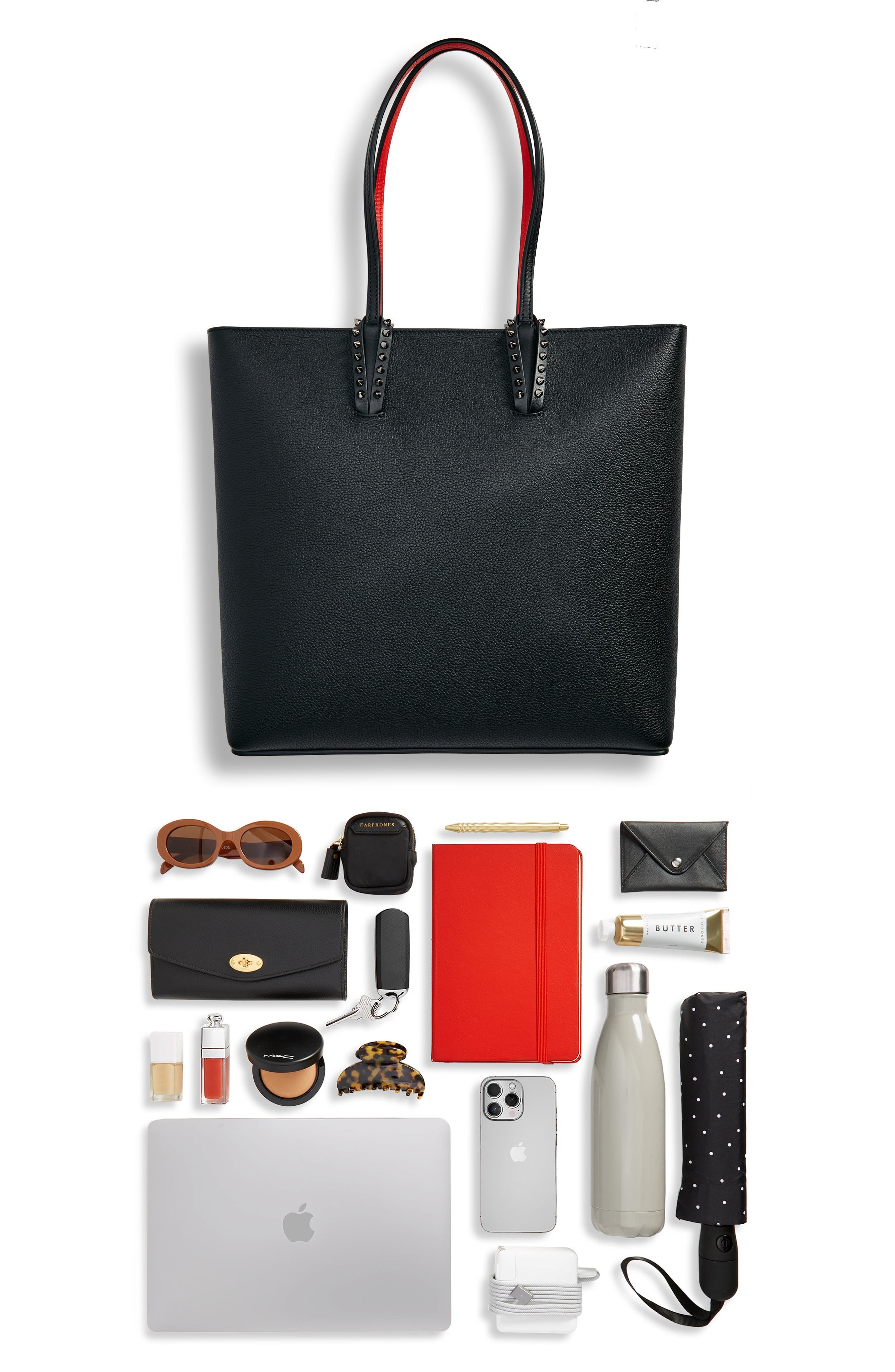 Christian Louboutin Cabata Leather Tote in Black at Nordstrom - 7