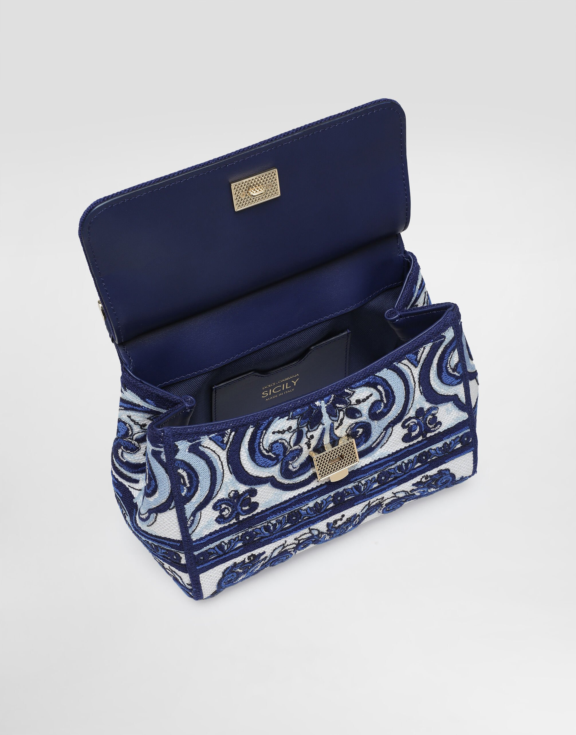 Medium Sicily handbag with Majolica embroidery - 5