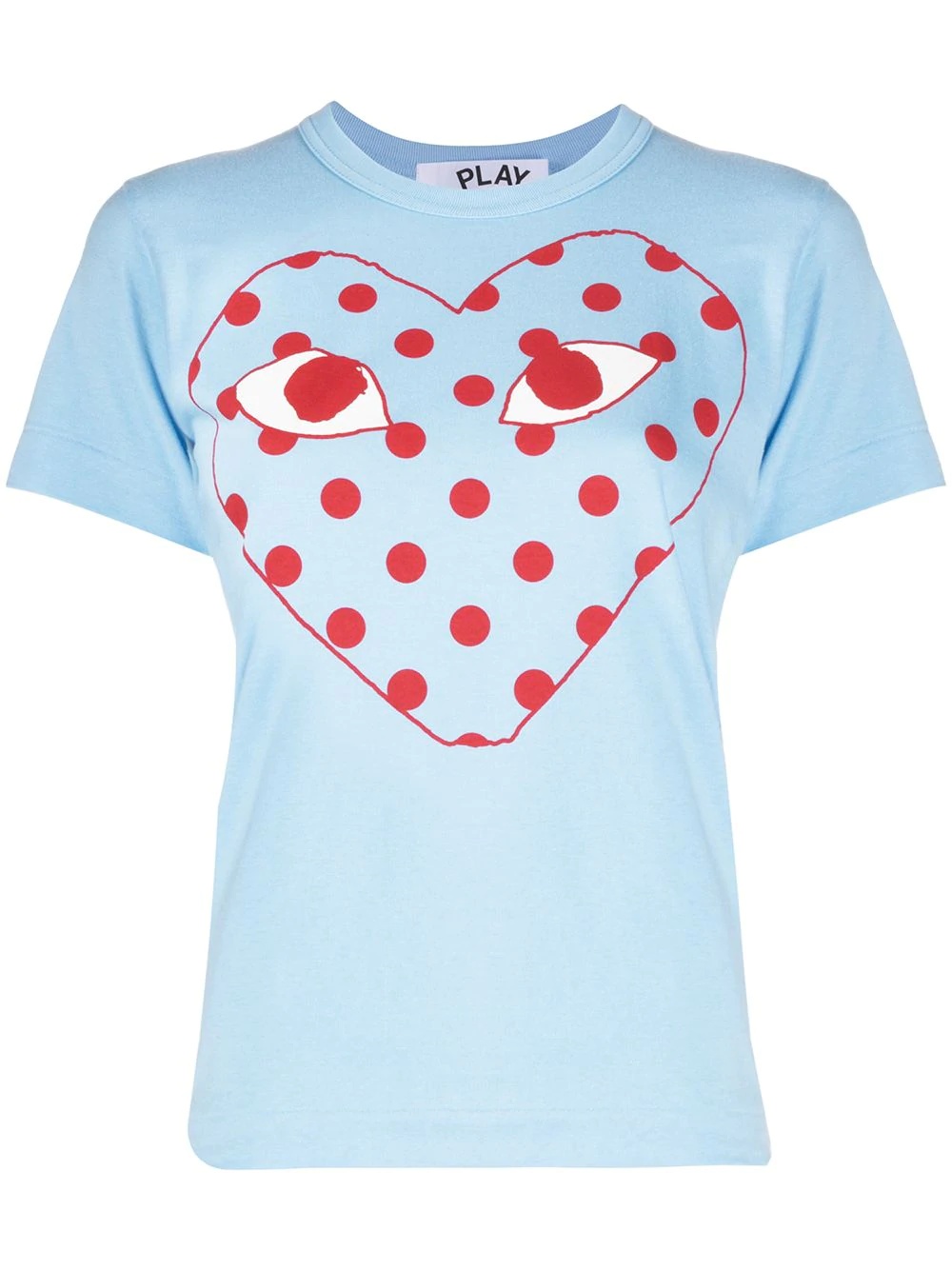 polka-dot logo T-shirt - 1