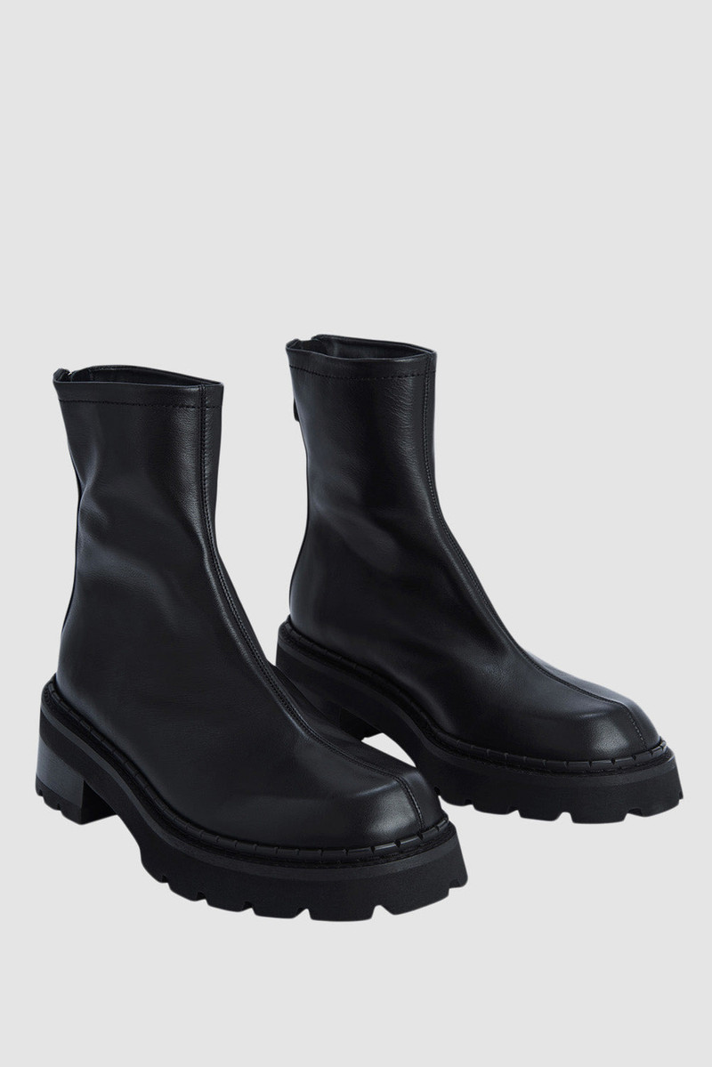 BY FAR Alister Black Nappa Leather Ankle Boot outlook