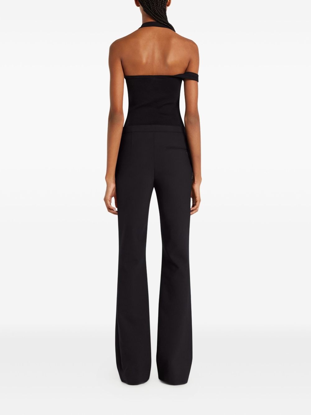 asymmetric strap tank top - 4
