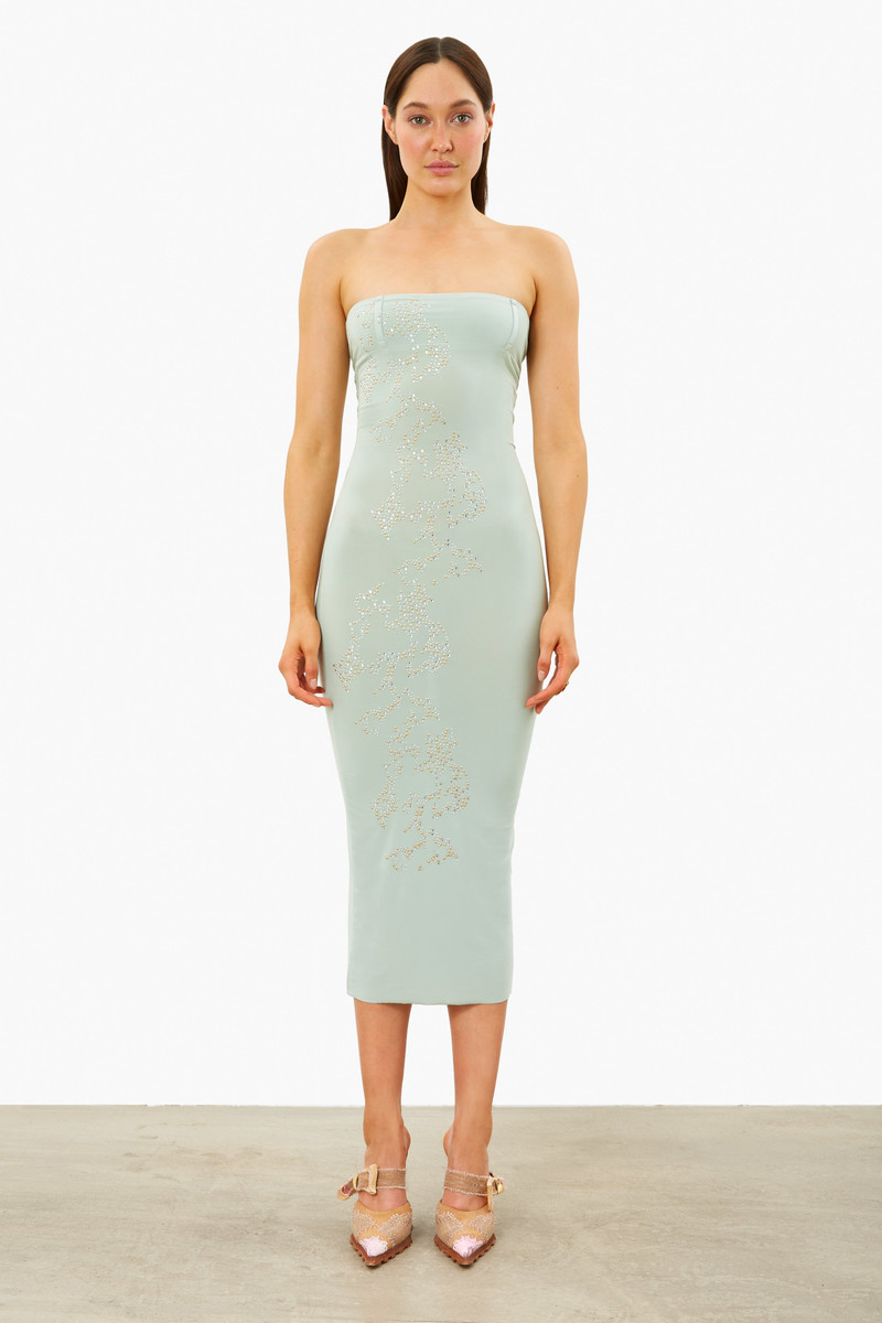 POSTER GIRL ZAHARA DRESS ADVENTURINE outlook