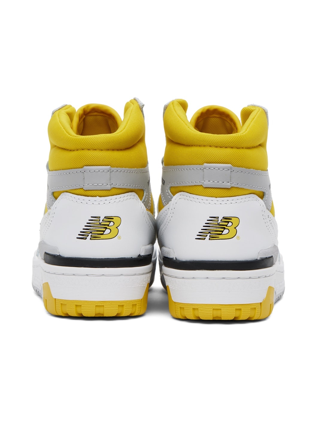 White & Yellow 650 Sneakers - 2