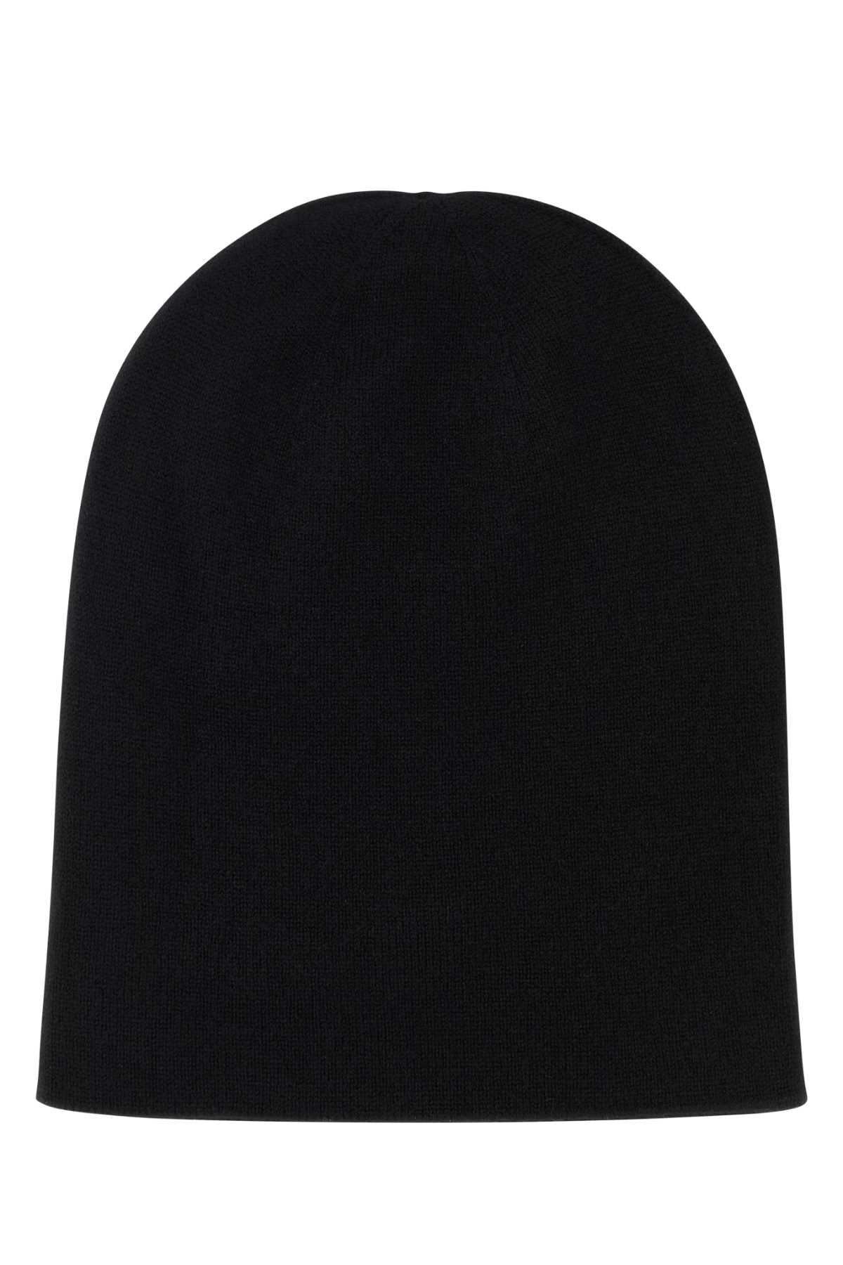 Saint Laurent Women Black Cashmere Beanie Hat - 2