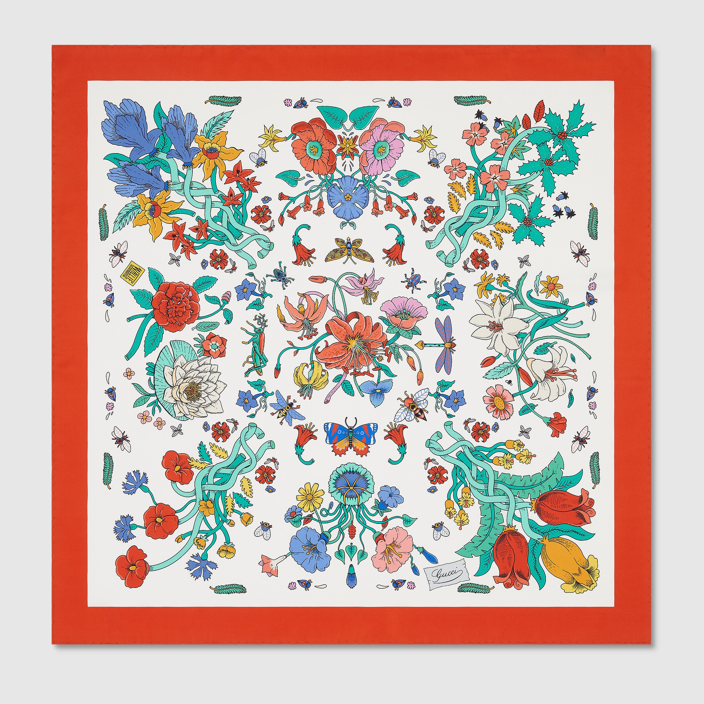 90 x 90 project printed silk carré - 1
