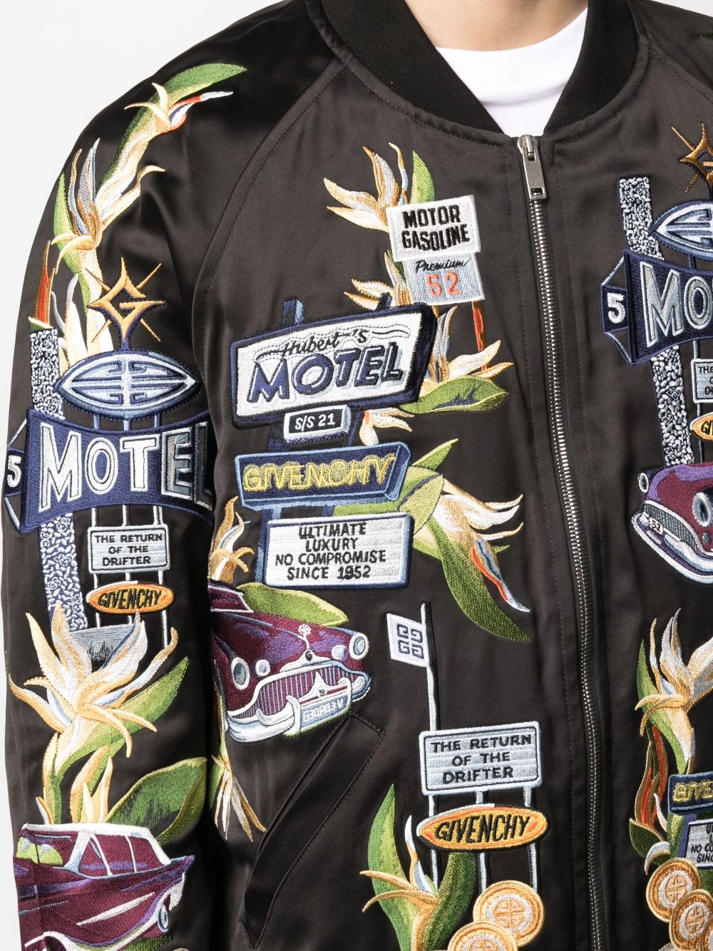 motel-embroidered bomber jacket - 5