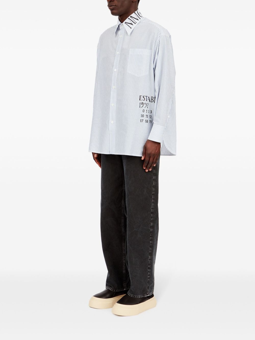 logo-print shirt - 6