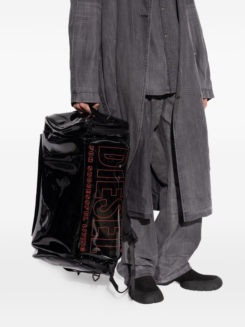 Diesel patent logo-print backpack outlook