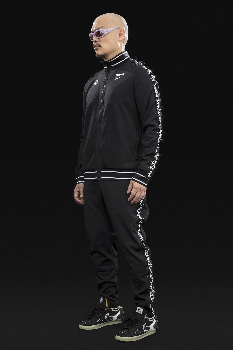 GGG-J1-011 Nike® Acronym® Track Jacket Knit Black/Black - 11