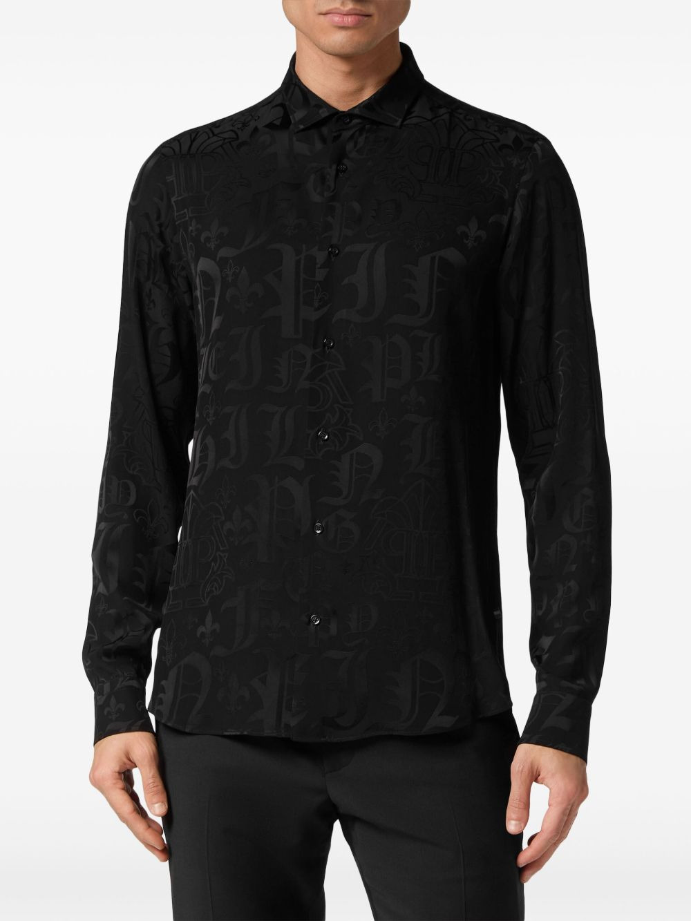 tiger-print crystal-embellished shirt - 3