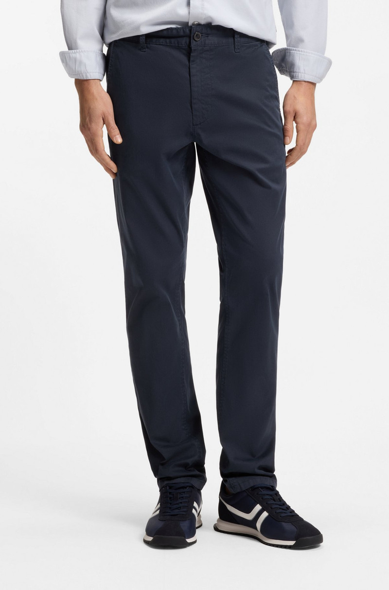 SLIM-FIT CHINOS IN PRINTED STRETCH-COTTON TWILL 2