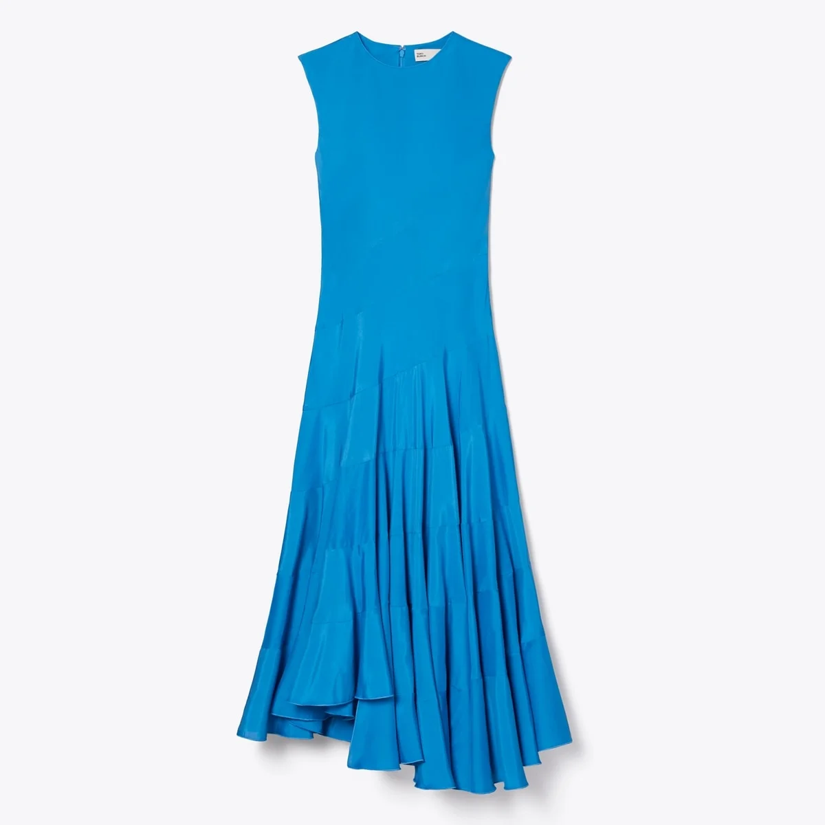 Flared Cotton Silk Dress - 1