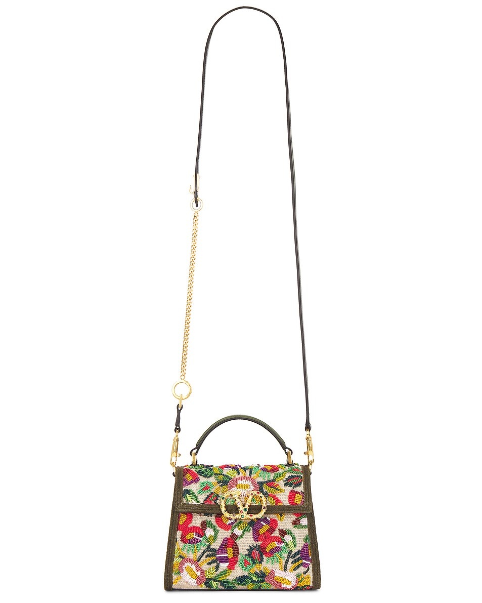 V Sling Mini Top Handle Bag - 6