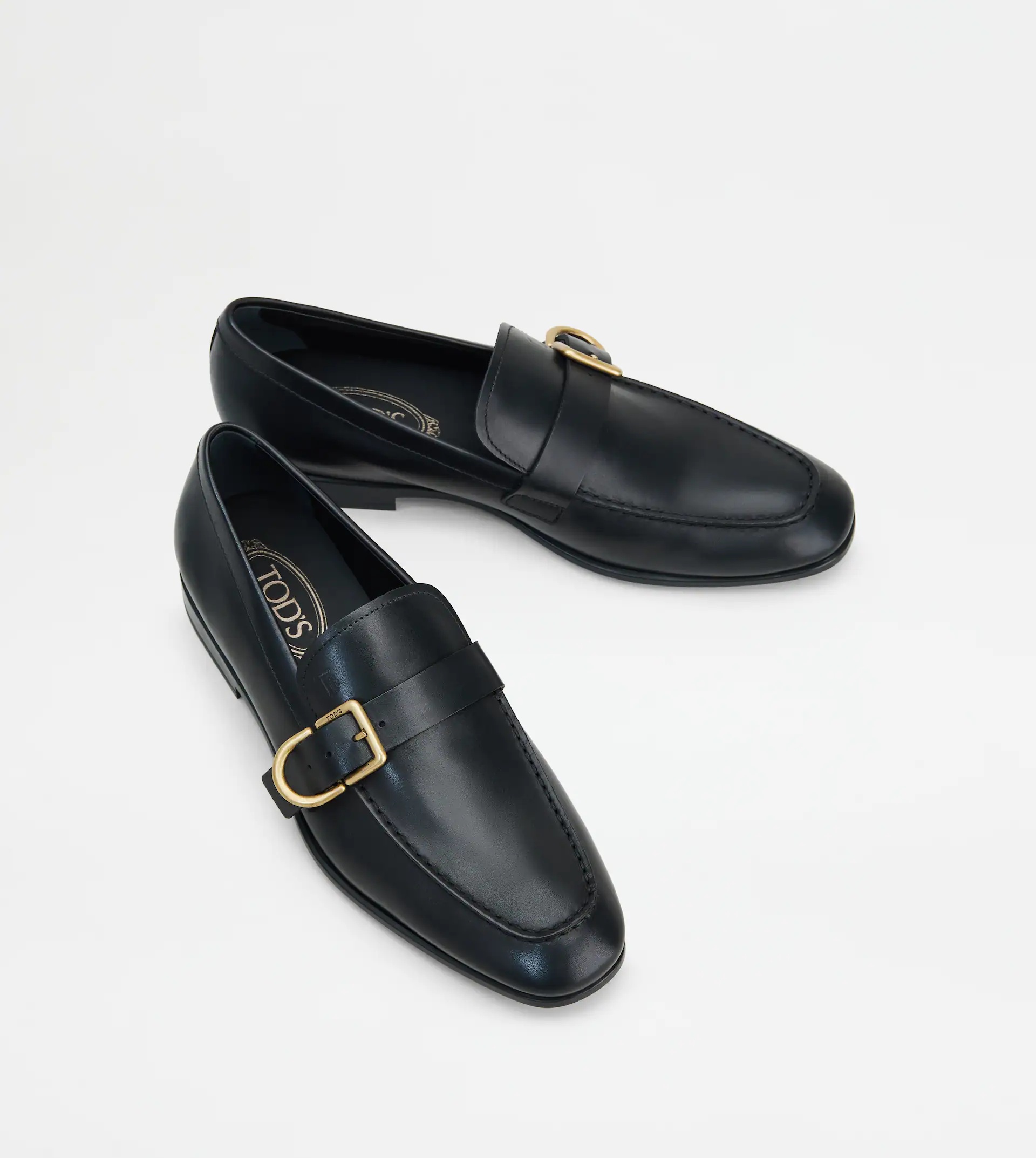 LOAFERS IN LEATHER - BLACK - 3