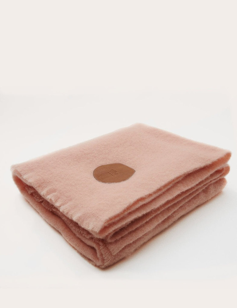 WOOL BLANKET PEACH 1