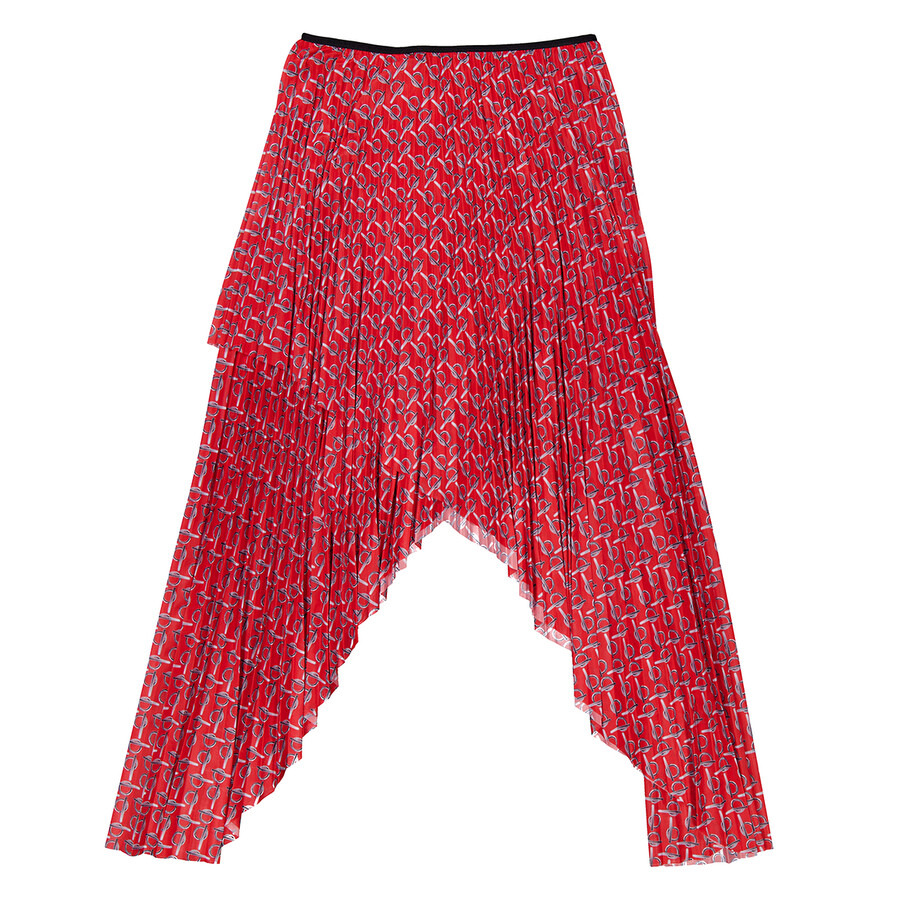 Burberry Pleated B Jersey Midi Skirt - 7