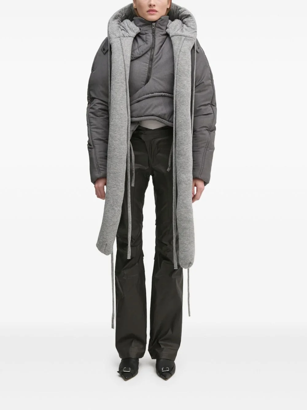 hooded padded jacket - 1