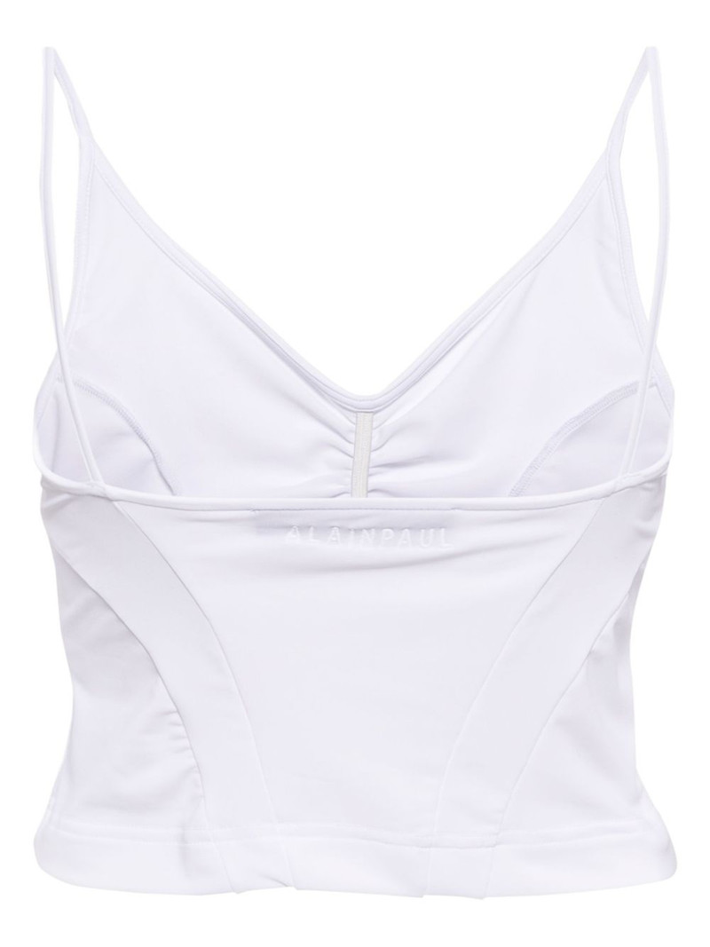 ALAINPAUL V-neck crop top outlook