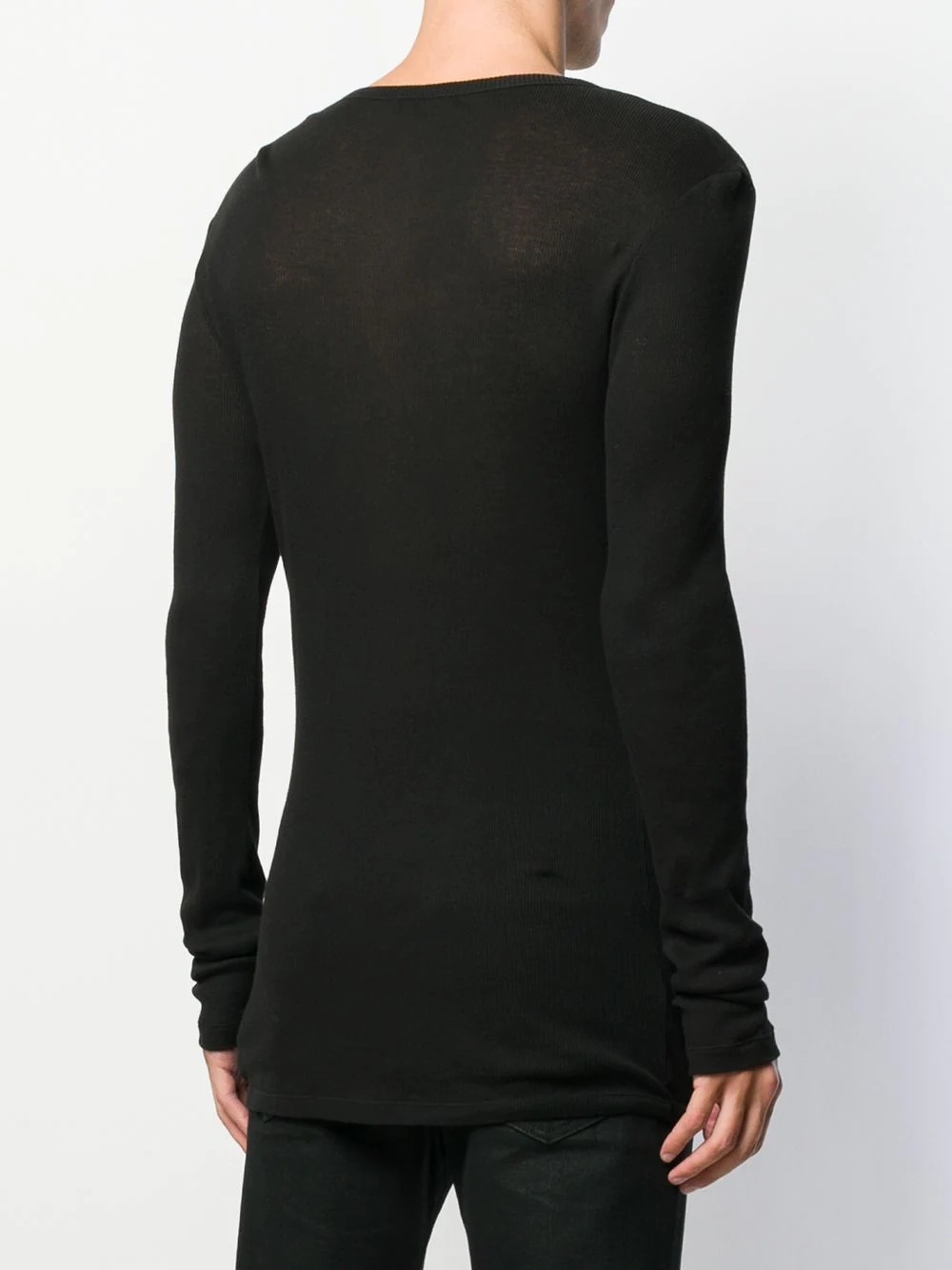 long-sleeve ribbed T-shirt - 4