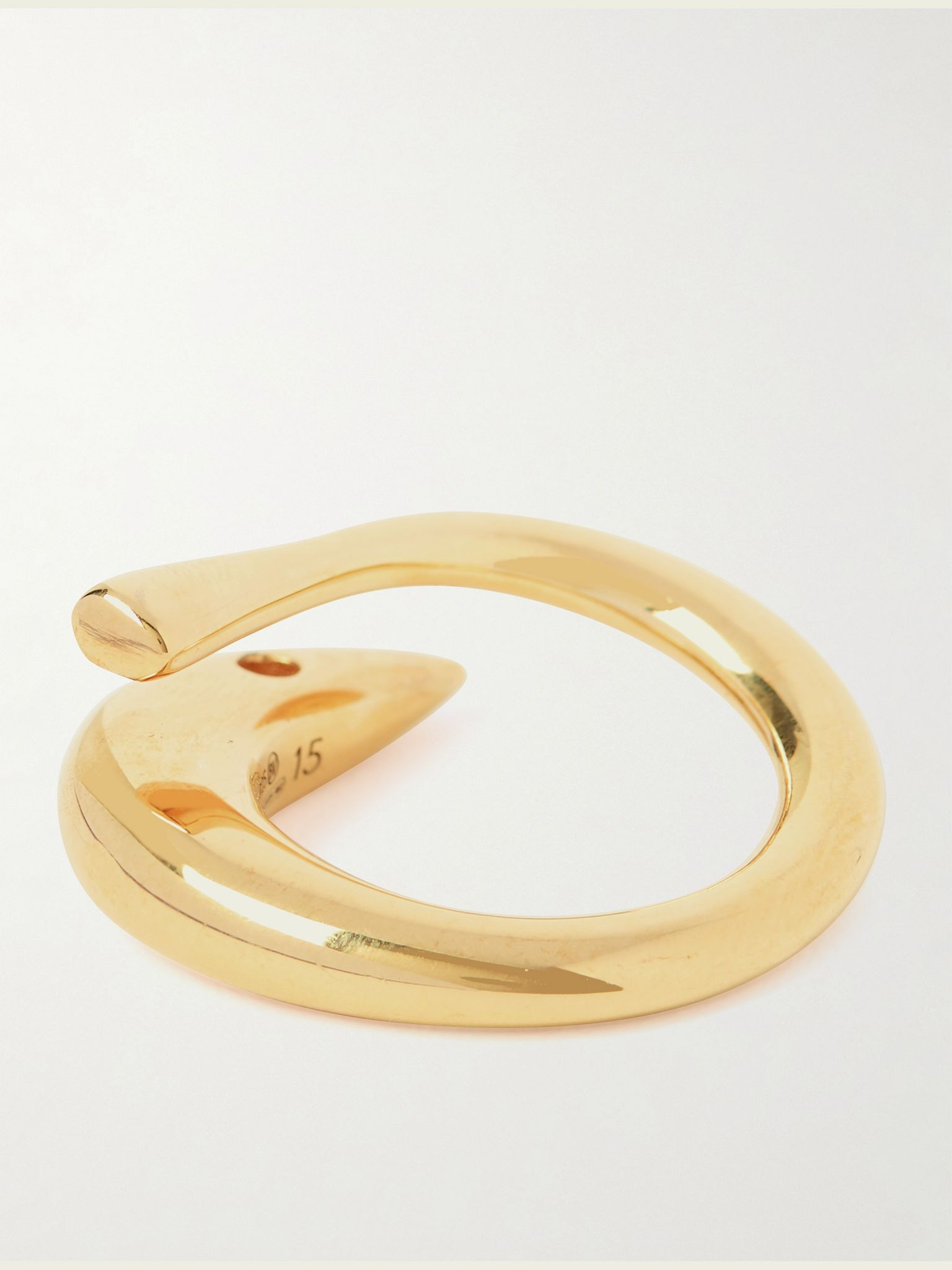 Sardine gold-plated ring Gold - 3
