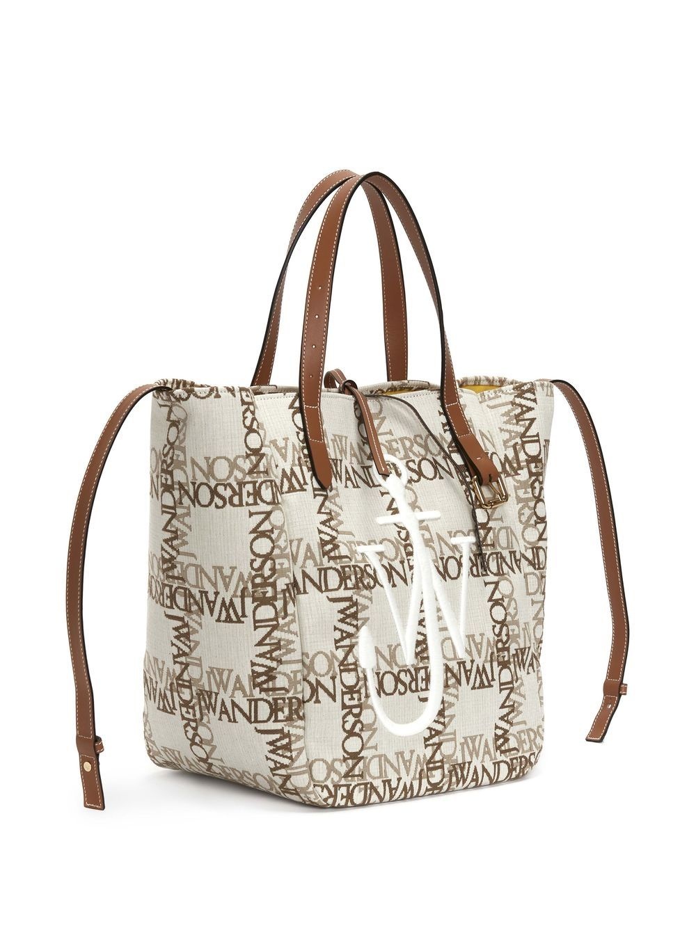Cabas logo-grid tote bag - 3