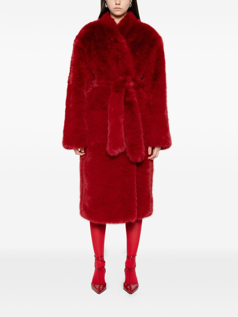 The Frankie Shop Destiny padded faux-fur coat outlook