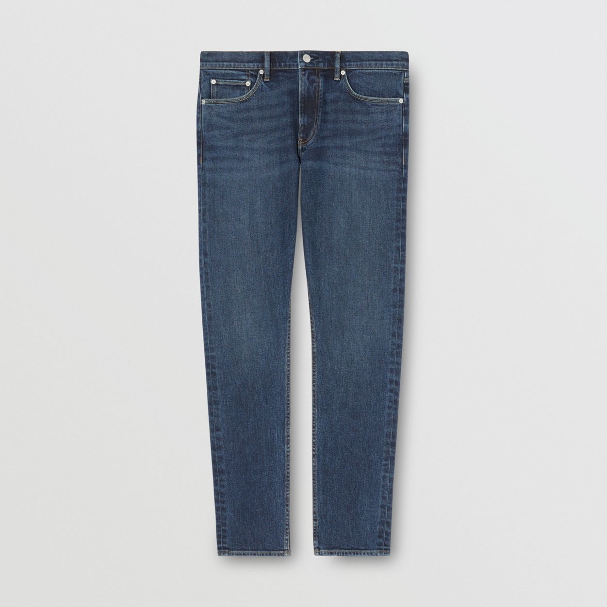 Slim Fit Washed Denim Jeans - 4