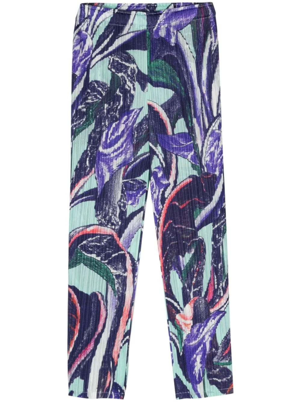 Pleats Please Issey Miyake Women Pleated Cropped Trousers - 1