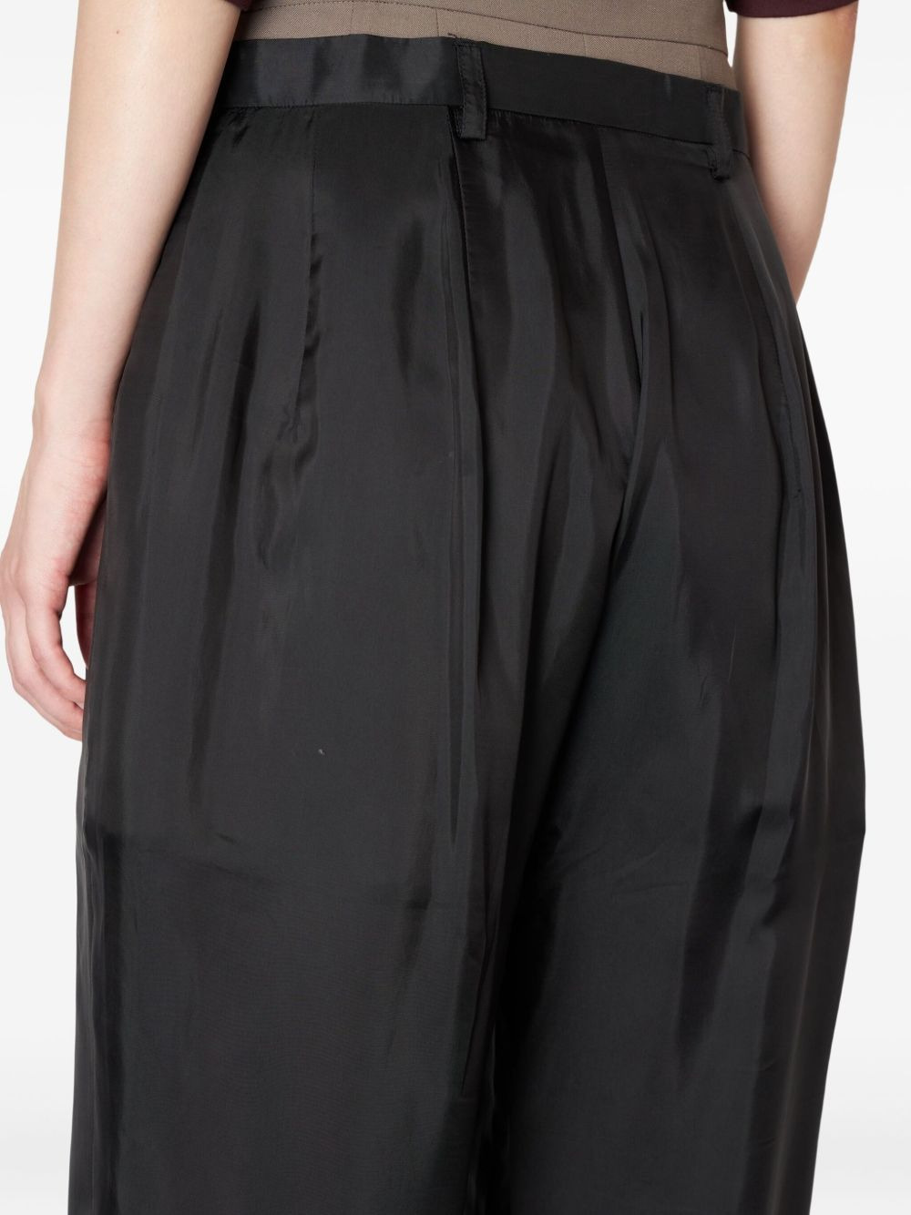 pleated straight trousers - 4