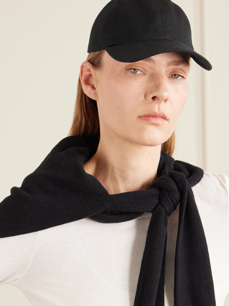 The Row Caspian Coated Cotton Baseball Cap outlook