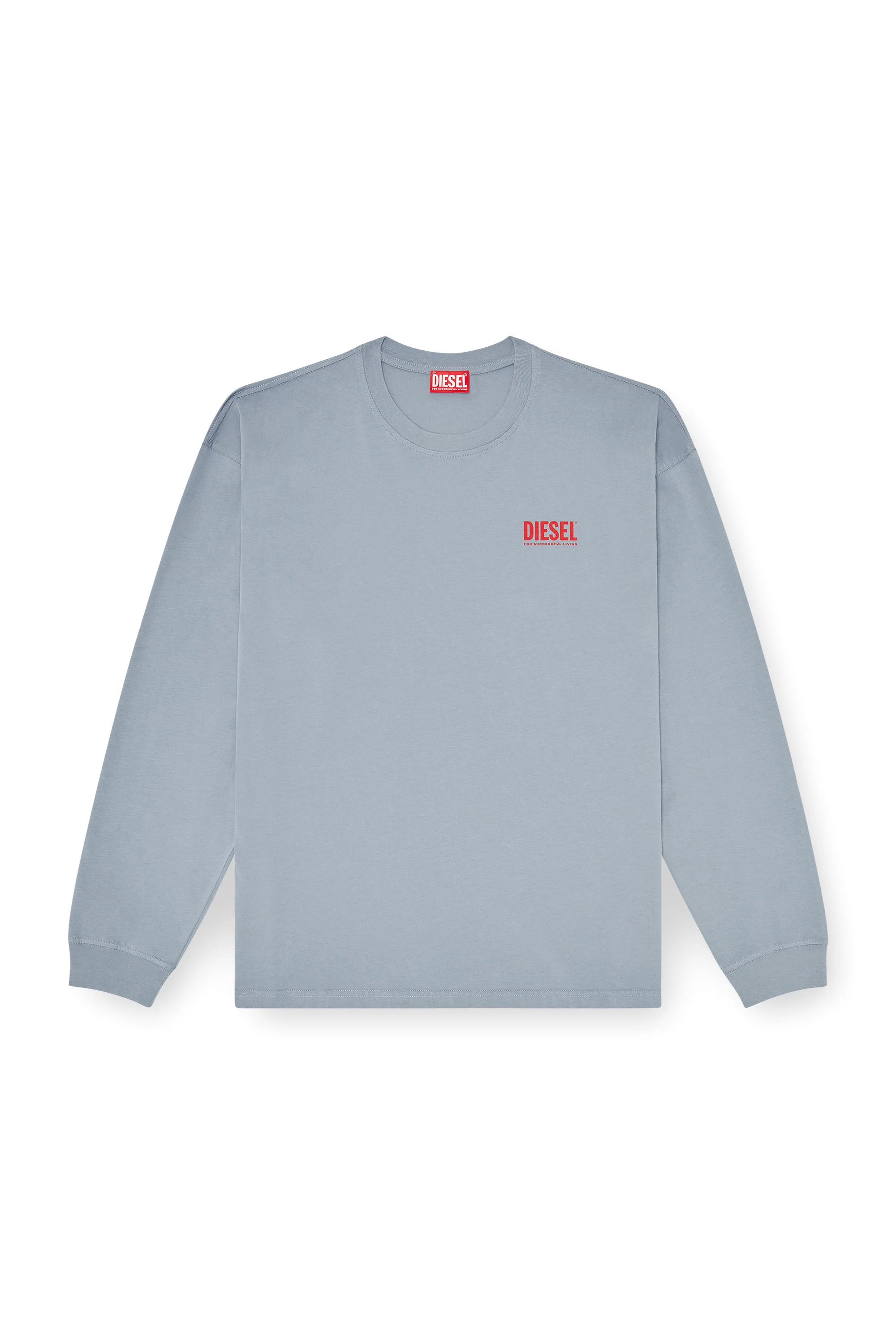 RELAXED LONG-SLEEVE T-SHIRT WITH BISCOTTO LOGO - 1
